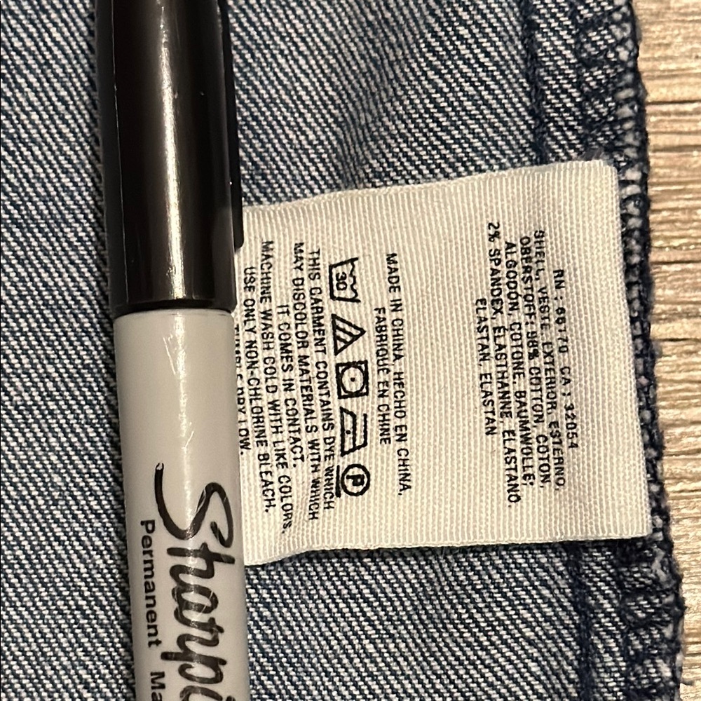 Maeve by Anthropologie Striped Button Front Midi Denim Skirt Size 6 - Picture 7 of 7